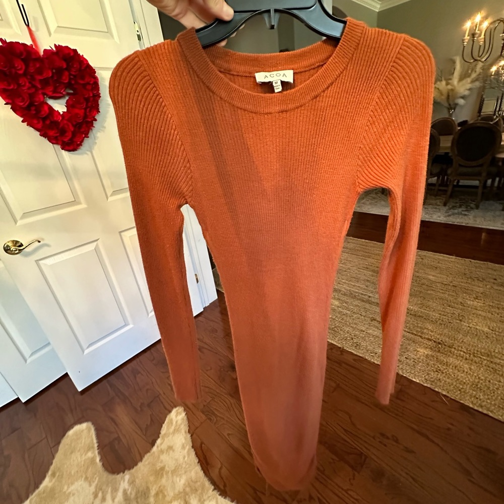 Nwot Acoa Bodycon Sweater Dress